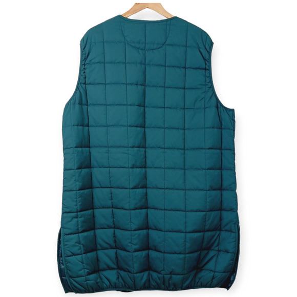 Rebecca Minkoff SZ XL Long Quilted Puffer Vest Deep Sea NWOT $268 Runs Large - Picture 6 of 8